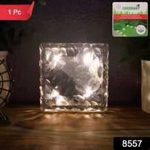 Solar Ice Cube Garden Light for Pathways & Christmas Decor