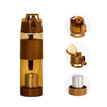 Alkaline Water Bottle with Food Grade Plastic, Stylish & Portable (Particulates Not Included)