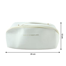 Travel Makeup & Toiletry Organizer Pouch with Zipper & Handle (1 Pc / Mix Color)