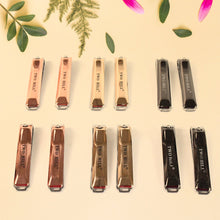 Stainless Steel Cute Nail Clipper Nail Catcher, Nail File (12 Pcs Set / Mix Design)