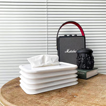 Simple Silicone Tissue Holder – Cube/Cylinder Tissue Box for Bathroom, Office