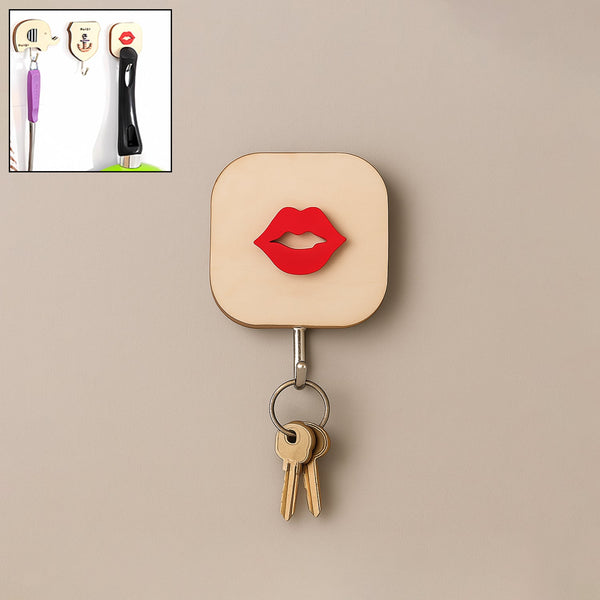 Wooden Cartoon Wall Hook – Kids Room & Bathroom Storage Hook