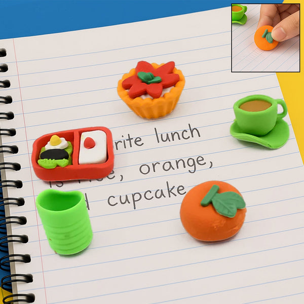 3D Mix Design Erasers – Cute & Colorful Novelty Erasers for Kids, School (1 Set)