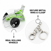 Cars Shape Keychain with On / Off Button LED Flashing Light (1 Pc)