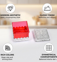 Ruby Dry fruit Storage Container - Attractive Design Box for Home & Kitchen