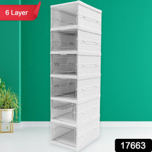 6-Layer Stackable Foldable Storage Organizer Cart Clothes, Kitchen, Closet & Bathroom