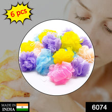 Shower sponges 6 pieces,