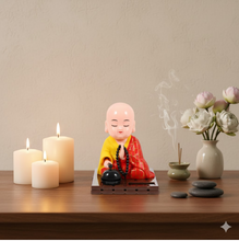 Solar Powered Sitting Buddha Statue (1 Pc / Medium)