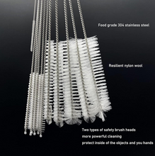 Nylon wool brush for cleaning bottles