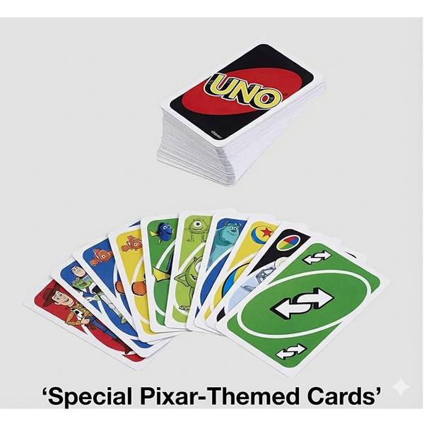 UNO Pixar  Anniversary Card Game with 112 Cards