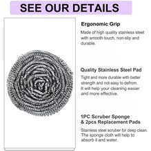 Stainless Steel Kitchen Scrubber (1 pc)