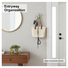 180° Rotating Punch-Free 3-Hook Sticky Hook – 1 Pc