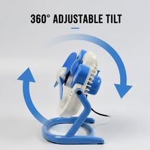 USB Mini Fan: Cute, Quiet & Portable Desk Buddy (Battery Not Included)