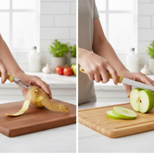 4In1 Combo - Stainless Steel Kitchen Lighter, Knife, Peeler and Smooth Grater