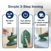Mini Steamer & Iron: 2-in-1 Portable Travel Friendly
