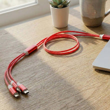 3-in-1 LED Glow Fast Charging Cable (1 Pc)