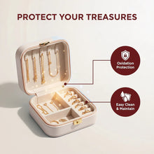 Mini PU Leather jewellery Box for Travel & Storage