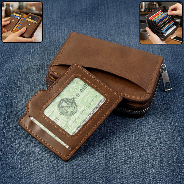 Premium Multipurpose Zip Closure Card Holder Wallet (1 Pc)