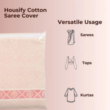 Zip Closure Saree Storage Bag (14.5×16.5 Cm, 1 Pc)