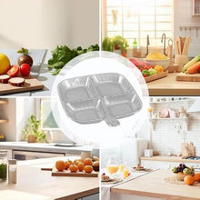 Plastic Kitchen Trays for Serving (4 Compartment / 1 Pc)