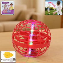 Flying Ball Toys, USB Rechargeable Built-in RGB Lights 360°Rotating Magic Controller