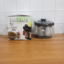 8 in 1 Revolving Plastic Spice Rack Set with Rotating Stand