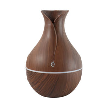 Mini Wooden Vase Pot Diffuser Cool Mist Atomization Humidifier (1 Pc)