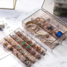 2-Layer Acrylic Jewelry Storage Box with 30 Compartment Dustproof Organizer