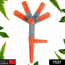 Garden Sprinkler 360° Rotating Adjustable Round 5 Arm Lawn Water Sprinkler