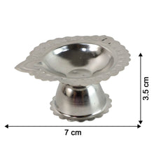 Polished steel diya stand        
