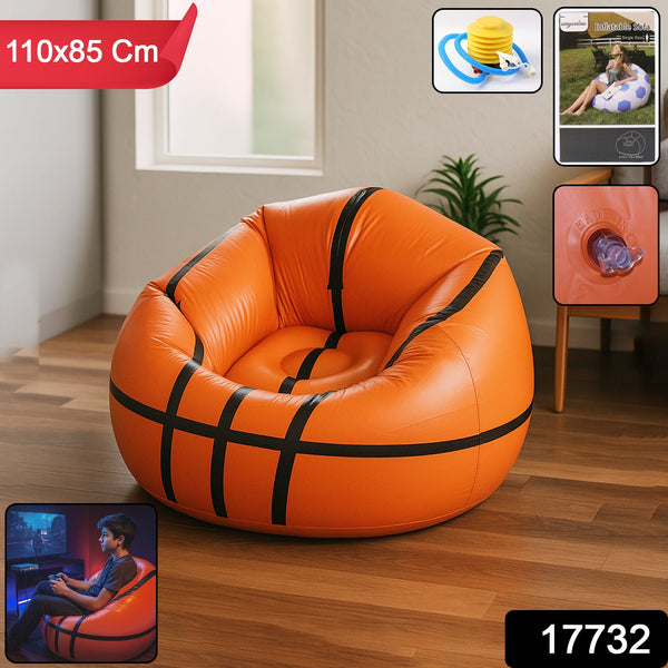 Foldable Cartoon Style  Sofa Chair Ball Chair for Adults Kids Size 110×85 cm