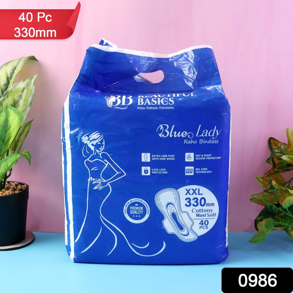 Beautiful Basics Blue Lady Long Pads (330mm)