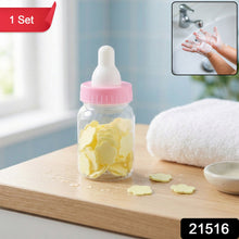 Portable Baby Bottle Shape Hand Wash Soap Paper Sheets Set (1 Set)