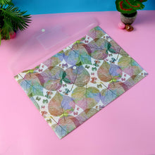 Leaf print document organizer